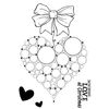 Woodware Jane Gill-Big Bubble Bauble-Heart-Clear Magic Stamp, A6