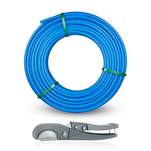 1/2 Inch Seelink PEX-A Pipe, 100 ft Pex A Tubing Blue for Hot/Cold Water Plumbing Application with a Pipe Cutter(XB100)