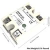 MAKERELE 3PCS SSR-40DA Solid State Relay Dc Input Ac Output ，3-32V/DC to 24-380V/AC Single Phase SSR-40DA Solid State Relay