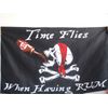 3'x5' Time Flies When Having Rum Pirate Flag (100Denier,100% Polyester)