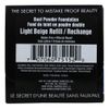 Paraben Free, Vegan, Gluten-free, Cruelty-free, Non GMO, Pressed mineral powder, (REFILL Light Beige)