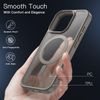 JETech iPhone 16 Pro 6.3 Inch Magnetic Case Camera Control Capture Button Compatible with MagSafe Translucent Matte Back Thin Shockproof Cover (Natural Titanium)