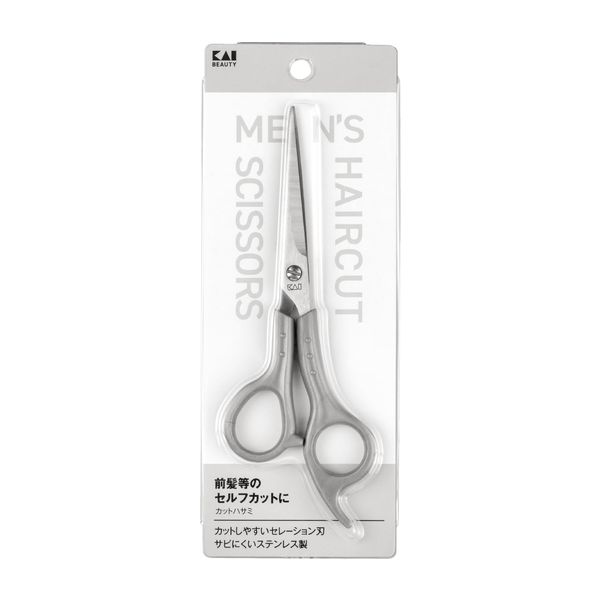 Kai KAI KQ3206 Hair Cutting Scissors, Stainless Steel Knife, Men's, Self-Cutting