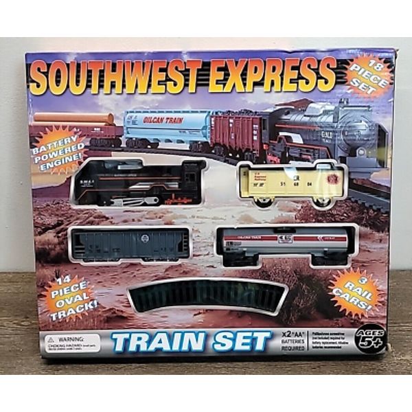 Southwest Express Battery Operated Train Set 18 Piece Set New