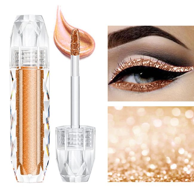 Riceel Lidschatten, Glitzer, Diamant, Lidschatten, Augen-Make-up, wasserdicht, Glitter und Glow Lidschatten, Meerjungfrau, Eyeshadow, Metall, Eyeliner, Make-up, Damen