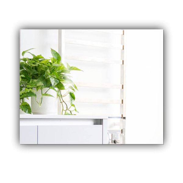Rectangle Wall Mounted Acrylic Mirror: Frameless, Easy to Stick, Strong, Lightweight
