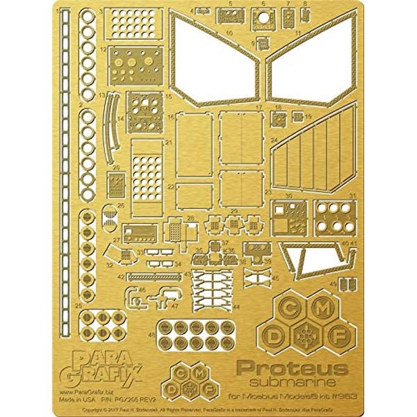 Paragrafix Proteus Submarine Photoetch Set 1/32 Scale (PGX205)