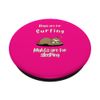 Days Are For Surfing, Sleeping Sloth Beach Waves Ocean PopSockets Adhesive PopGrip