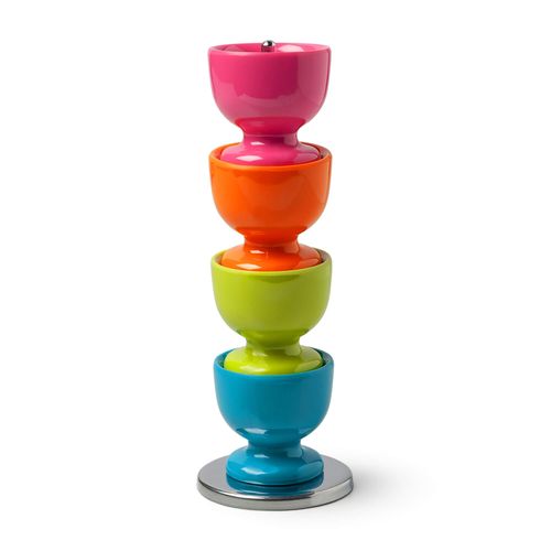 Zeal G277XB Set of Egg Cups, Melamine, Multicolour