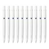 Zebra Ballpoint Pen Blen 0.7 White Stem Blue Ink, 10 Count B-BA88-BL