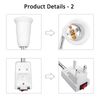 E27 Plug in Lamp Holder, LED Bulbs Socket Adapter, Switch Socket Holder for Table Lamp, Bedroom, UK Plug 2 Pack