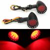 2X Universal Motorcycle LED Turn Signals Lights Bullet Direction Indicator Lamps
