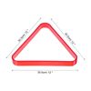 PATIKIL Pool Triangle Rack, Plastic Billiard 8-Ball Triangle Racks Pool Table Accessory for 2-1/4 Inch Pool Balls, Red