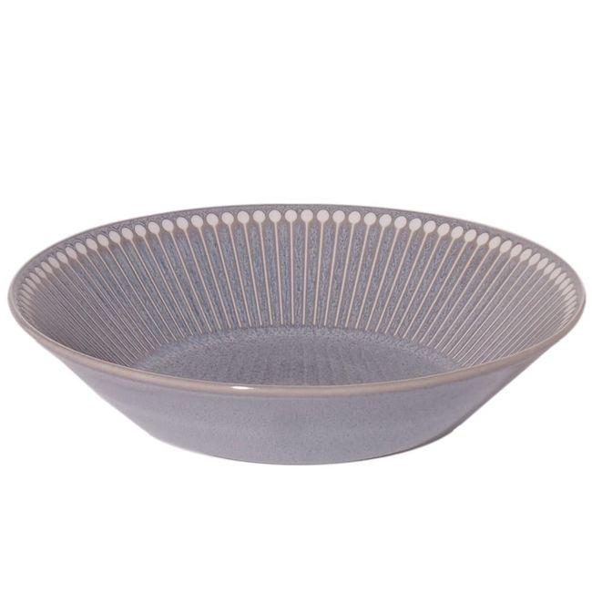 Mino Pottery Albee 225 Deep Plate, Gray