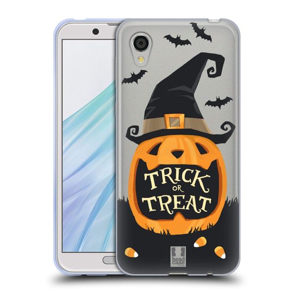 Head Case Designs Jack O' Lantern Halloween Characters Soft Gel Case Compatible for Sharp Aquos Sense2 SHV43