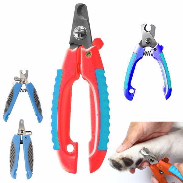 2 Dog Nail Clippers Small Large Trimmer Pet Cat Claw Care Cutting Scissors Tool