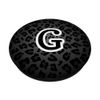 Letter G Black Cheetah Leopard Cat Animal Print Initial PopSockets Swappable PopGrip