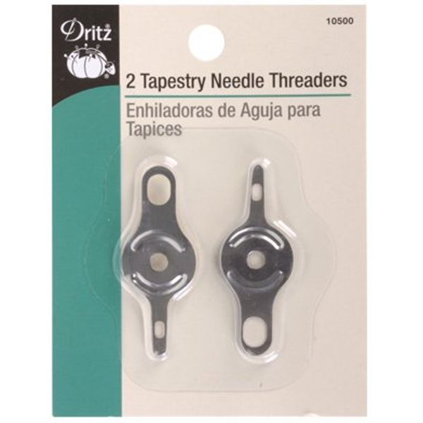 Dritz 10500 Tapestry Needle Threaders (2-Count) Silver