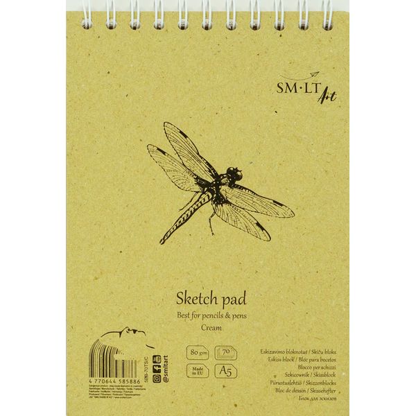 SM-LT Spiral Pad – Drawing – Cream – A5 – 70 Sheets – 80 g/m²