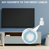 Wall Mount Holder for eero 7 Home WiFi System - Space Saving Wall Bracket with Cable Management, Vertical/Horizontal Plug Option, White (1 Pack)