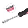 46PCS HOUSEHOLD HAND TOOL KIT SCREWDRIVER SOCKETS HAMMER TEST PEN TOOLBOX PINK