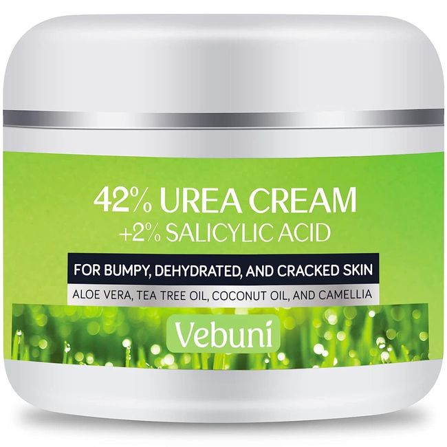 Urea 40% Foot Cream with 2% Plus Salicylic Acid, Foot Cream for Dry Cracked Heels - Best Callus Remover for Feet & Hands, Natural Moisturizes