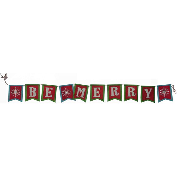 PA Essentials Felt Banner 76x6.5 Be Merry