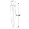 ( 4 Pack) Brass PATH Light Landscape Fixture G4 12V with wire and spike