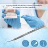 A2Z- 6pc Dental Pick Oral Hygiene Probe #17A Angled Tip, Tooth Scraper Tartar & Plaque Remover Professional,Personal & Pet Oral Care Use - Tooth Cleaning at Home - 100% Stainless Steel, 5.5" Length