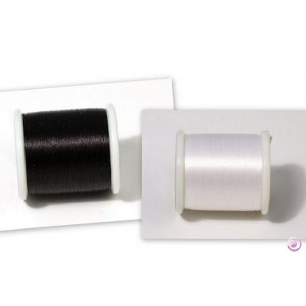 NEU Perlenaufreihgarn Stärke 0,27mm, 50m, schwarz