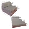 Zig Zag Sleeper Chair Folding Foam Beds, Sleepover Sofa Bed 6 x 36 x 70