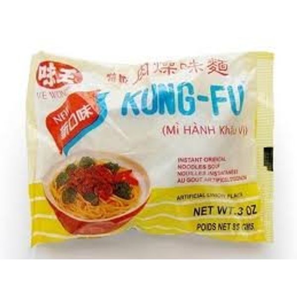 Kung-fu Instant Oriental Noodle Soup Onion Flavor 3 Oz(pack of 5)