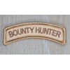 BOUNTY HUNTER NAME TAG ROCKER ARC TAB HOOK DESERT TACTICAL MORALE PATCH