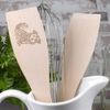 Large 'Patterned Sitting Dog' Wooden Cooking Spatula (SA00022535)