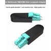 VANDESAIL Multi Mode 50/125 Fiber Optic Loopback Adapter, Duplex LC Connector Loopback Adapter/Test Plug，Used in Testing 10G 40G LC/UPC Interface Transceivers(2 Pack)