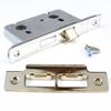 Gridlock E-Series Mortice Bathroom Lock - 3" (75 mm), Nickel