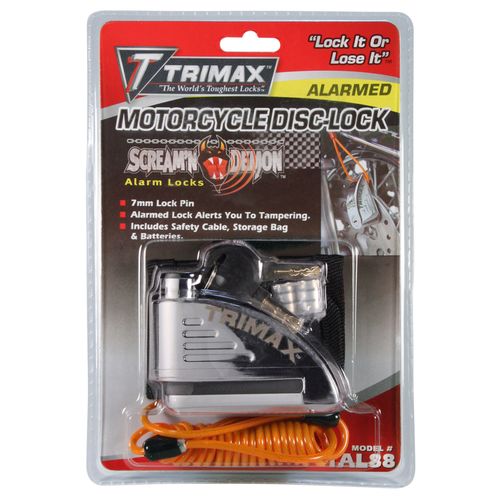 Trimax Alarm Disc Lock - Chrome TAL88