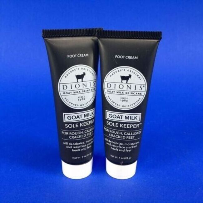 Lot of 2 Dionis Goat Milk Sole Keeper Foot Cream 1 oz ea SEALED