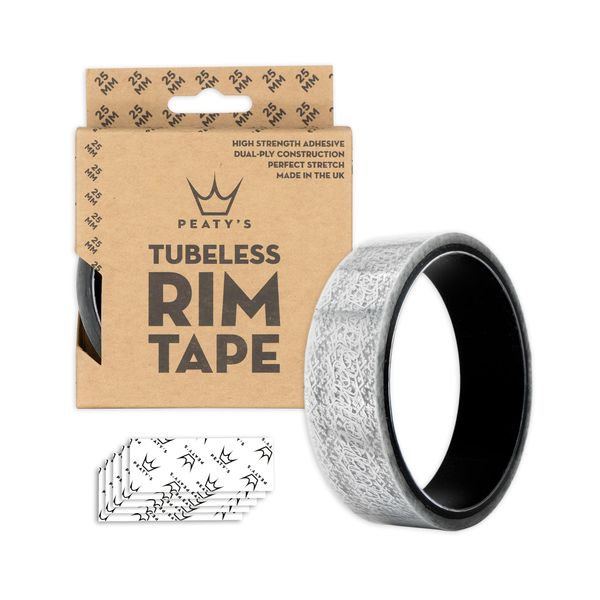 Peaty's Rim Job - Super High Tensile Bicycle Rim Tape - Single 9 Metre Roll (25mm Wide),Black