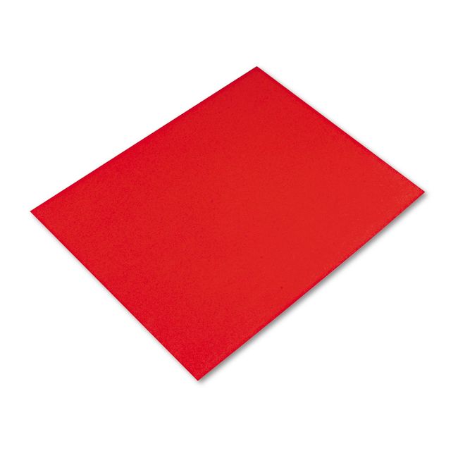 Pacon 54751 Peacock Four-Ply Railroad Board, 22 x 28, Red, 25/Carton