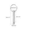 sourcing map Quick Release Pin 6mmX45mm Marine Hardware for Boat Bimini Top Deck Hinge 2Pcs