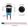 Tmyjfjingxi 4PCS 12V ON/Off Latching Push Button Switch Waterproof 12mm Small Push Button Switch (2 Black+2 Silver)