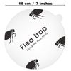 5PCS Disposable Flea Trap Refill, Dome Flea Killer Sticky Discs Replacements Pest Control Glue Sticker Pads Discs