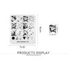 Professional Nail Art Stamping Plates Template with Marble Crack Geometry Pattern for Manicure DIY Image Printing Nail Design Nail Transfer Tools