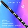FOSHISY Plastic Binding Combs 21 Ring A4 16mm Comb Binding Spines,125 Sheet Capacity,Pack of 100,Black