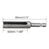 TA-VIGOR 8mm Nut Driver, 1/4 Quick-Change Hex Shank Slotted Drill Bit Socket Wrench Tool, 3 Inch Length Nut Extractor Socket for Extended Reach