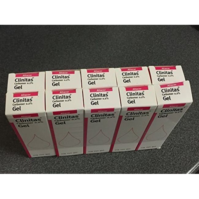 QTY X 10 Clinitas carbomer gel 0.2% 10g - OFFER by Clinitas