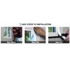 CRL White TrimQuick 1-3/4" Flat Vinyl Trim - 12 ft Long