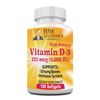 Peter's Choice D3 125 mcg(5,000iu) 120 gels , Bone Support supplement