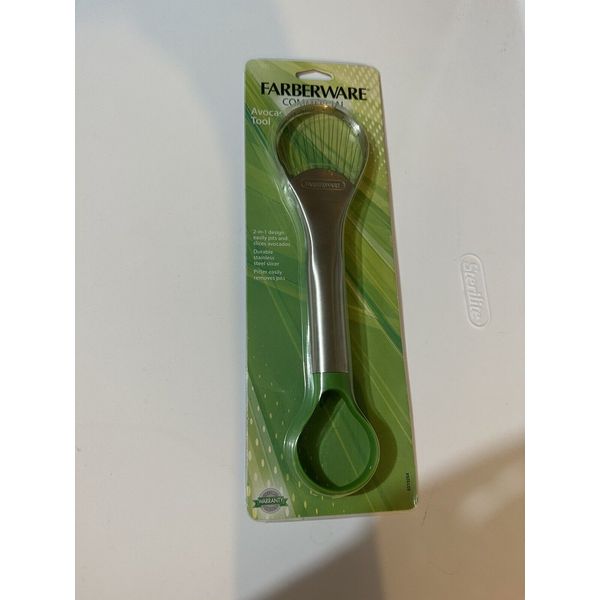 Farberware Avocado Peeler Pitter Slicer Gadget 2-in-1 tool  NIB Stainless Steel